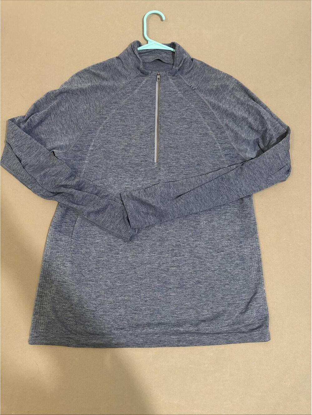 Lululemon Quarter Zip Womens Medium Navy Blue Live In Practice Pullover Jacket